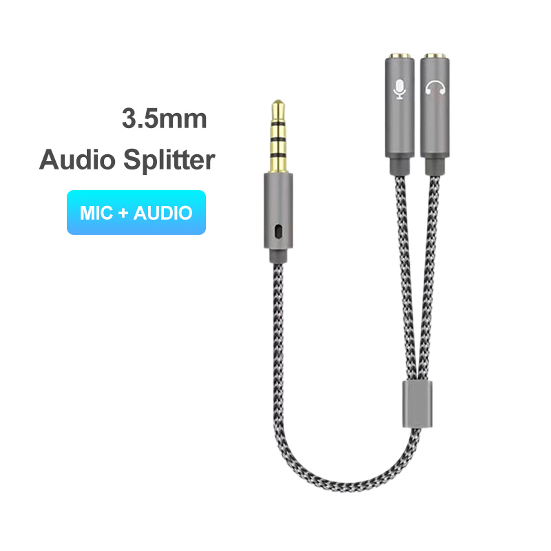 Esports Gaming Splitter - Headset Splitter 3.5Mm Audio + Mic