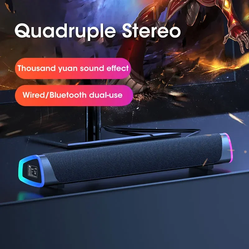 Gaming Speaker 2.1 - 2.1-kanaals soundbar met subwoofer, Bluetooth 5.0-luidsprekersysteem
