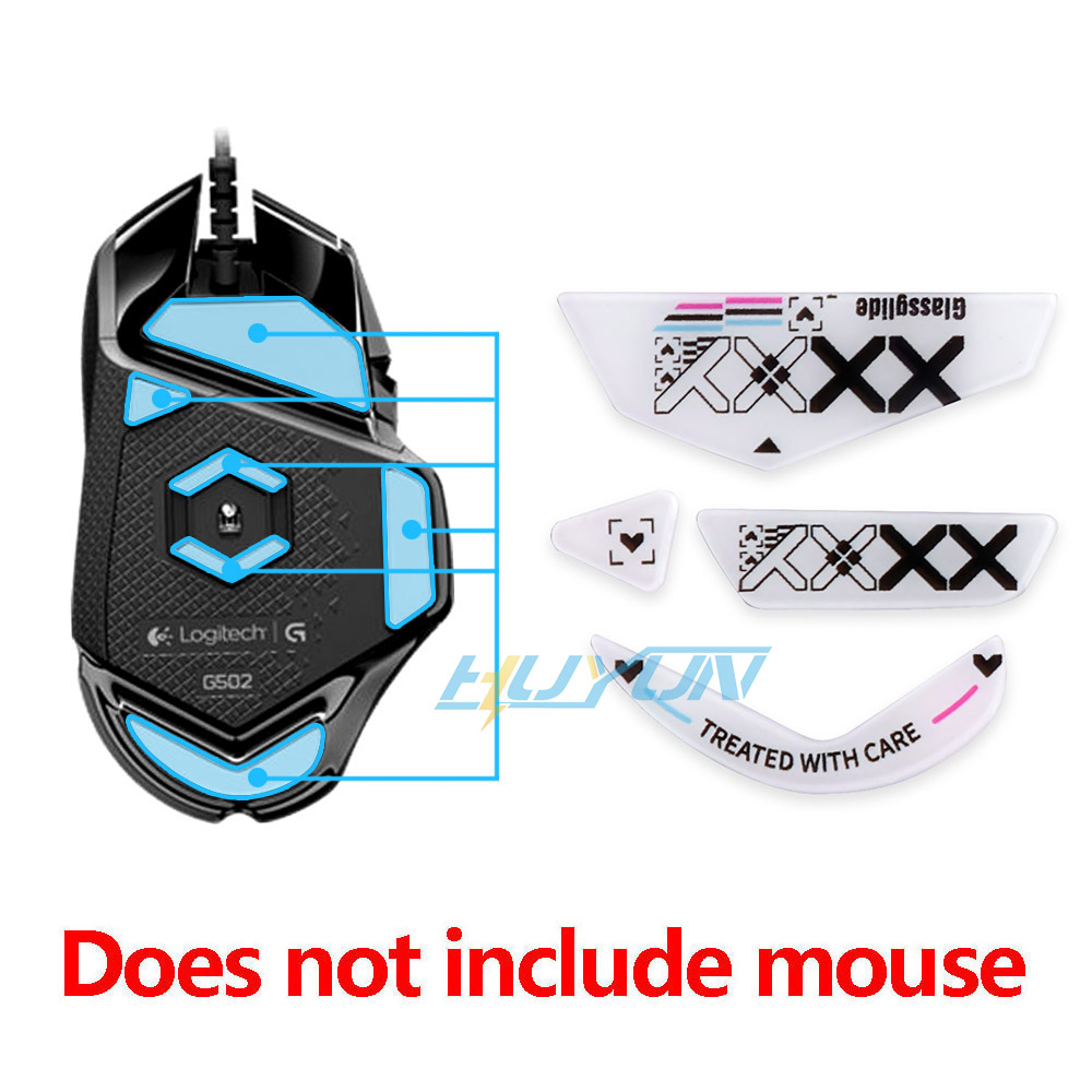 Logitech Mouse G502 - Voetkussens van gehard glas zijn geschikt