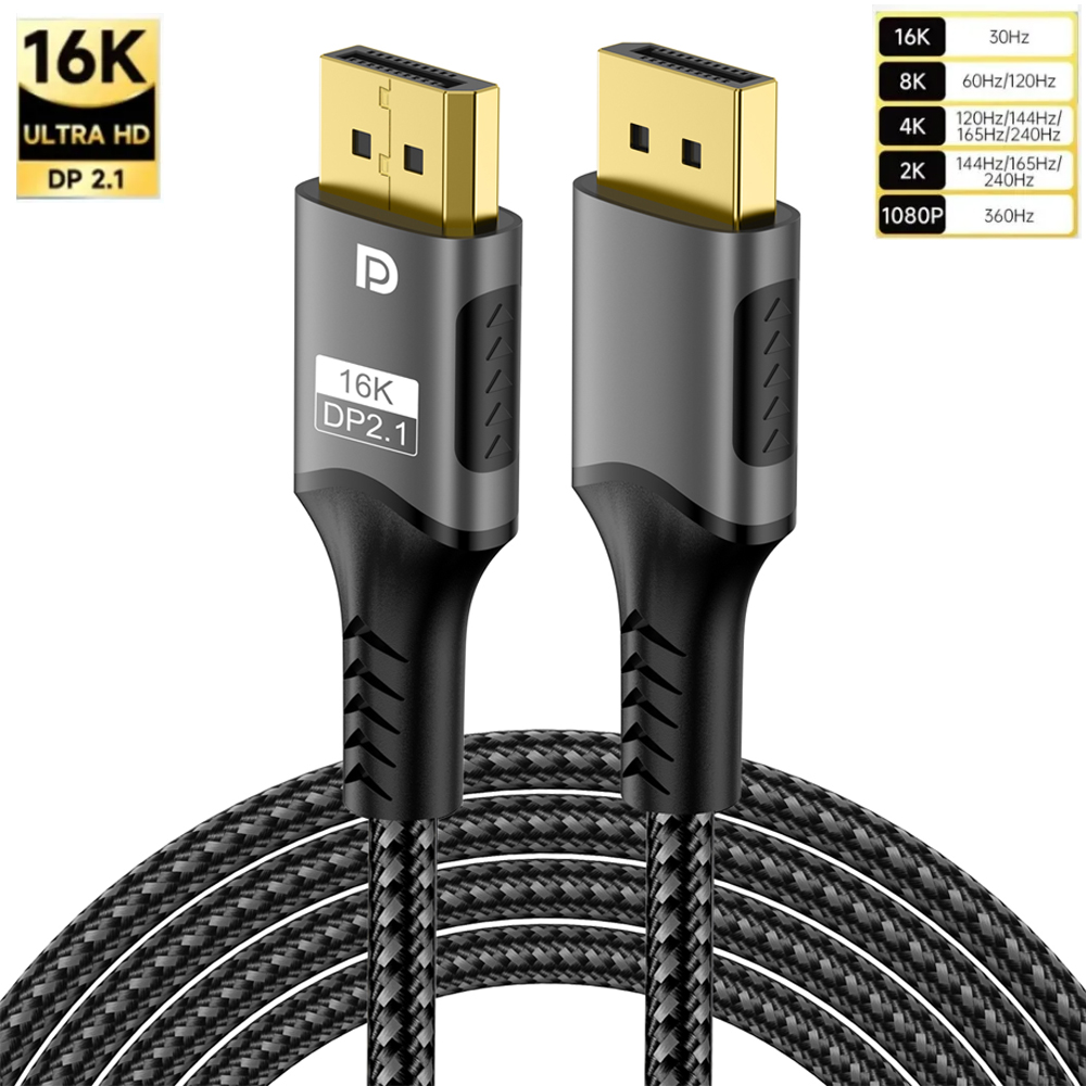Gaming Speaker 2.1 - Display Port 2.1 Kabel DP2.1 80Gbps