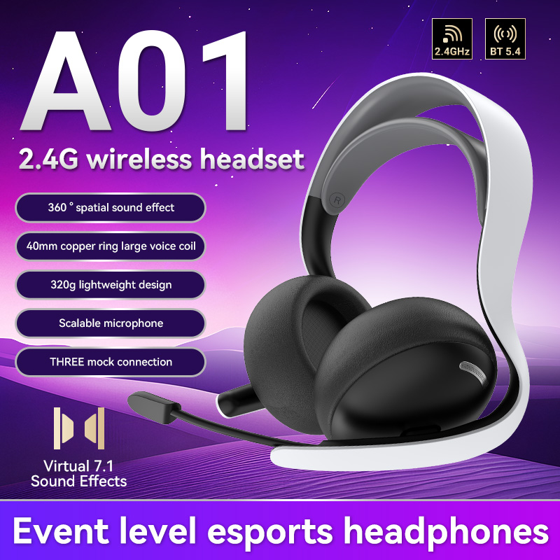 Esports Gaming Phone - 2.4G Draadloze/Bedrade/BT A01 Gaming Headset voor