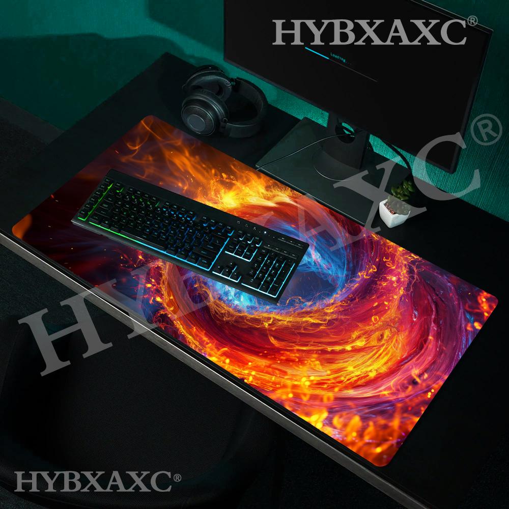 Esports Gaming Free Fire - HYBXAXC Fire Ice Vortex abstracte muismat,