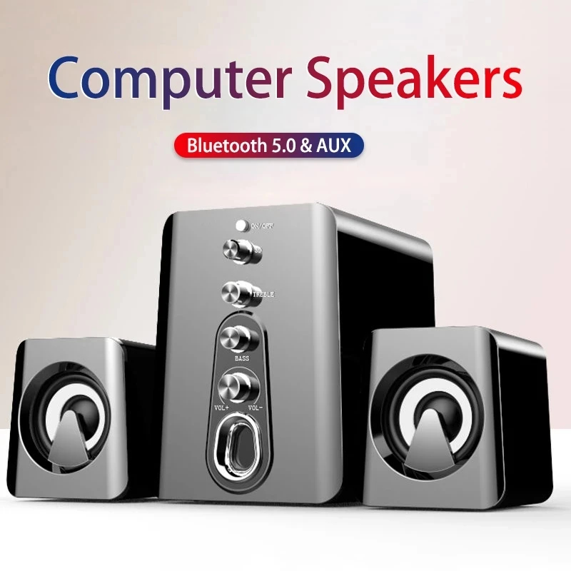 Gaming Speaker 2.1 - Computerluidsprekers Home Theatre-systeem PC Bass Subwoofer