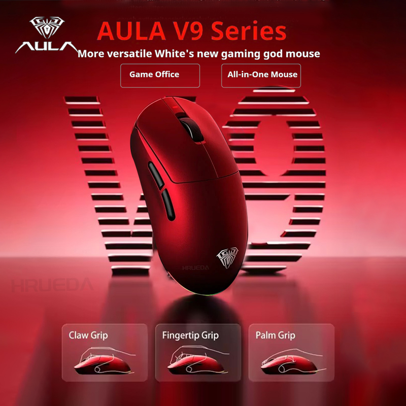 Esports Gaming Mouse Wireless - AULA V9 Ultra draadloze muis Tri