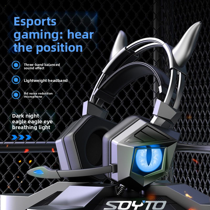Esports Gaming Bar - Op maat gemaakte over-ear bedrade hoofdtelefoon