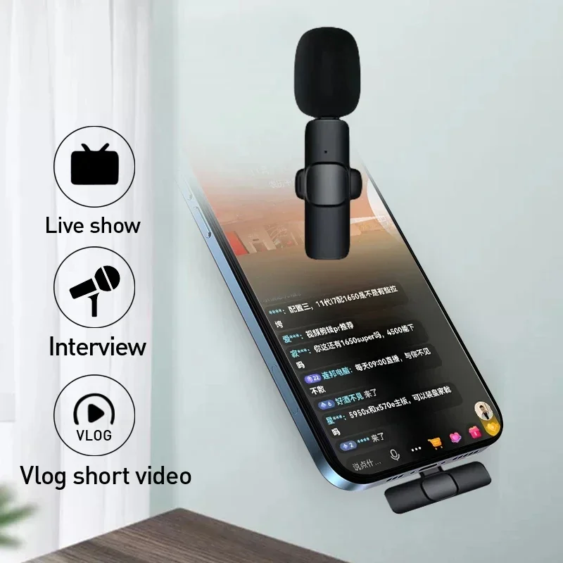 Video Gaming & Esports Usd Acc - Draadloze Lavalier-microfoon 2.4G Mini Mic Draagbare
