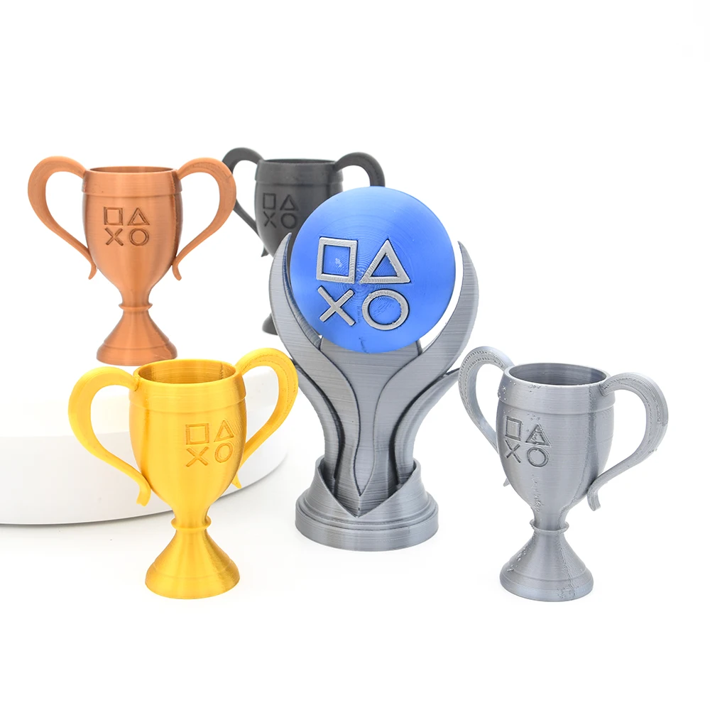 Esports Gaming Trophy - Aangepaste nieuwe 3D-printbare platina gouden zilver