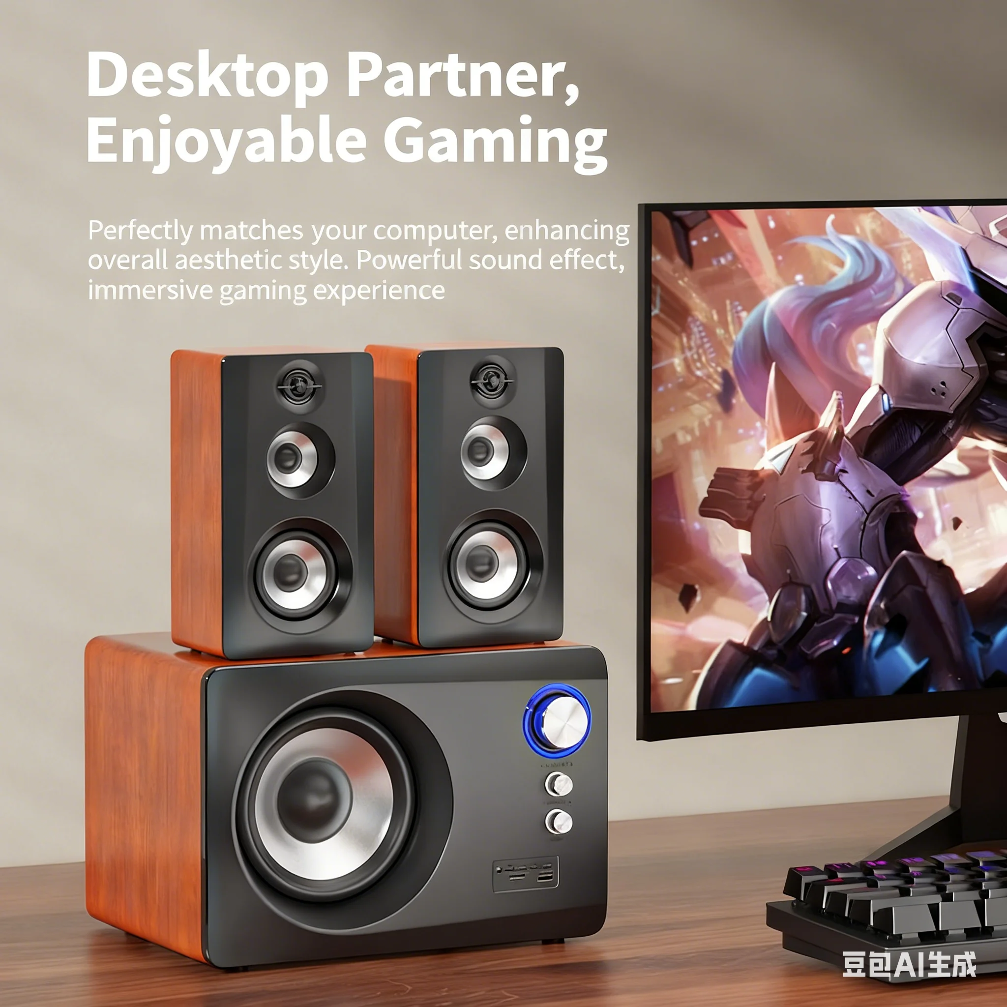 Houten 2.1 Bluetooth-luidsprek - Gaming Speaker 2.1 recensie en prijs
