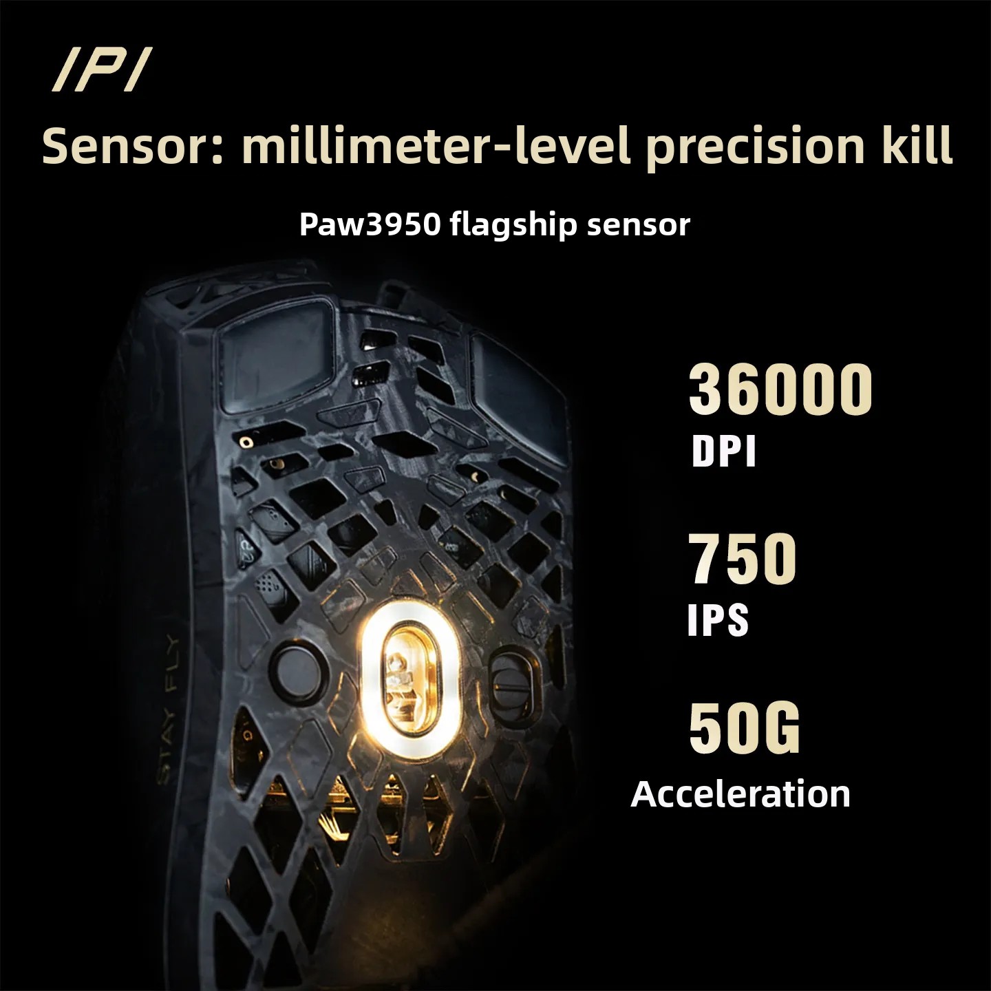 IPI STAY FLY Mouse Dual 8K PAW - Esports Gaming Mouse Wireless recensie en prijs