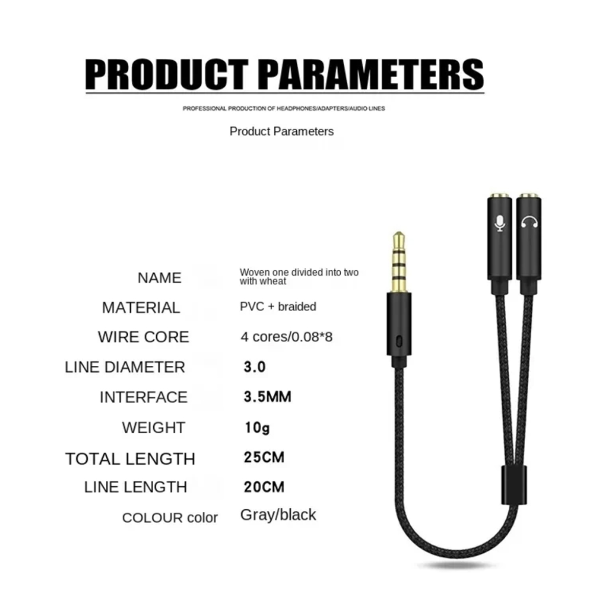 Headset-splitter 3,5 mm audio  - Esports Gaming Splitter recensie en prijs