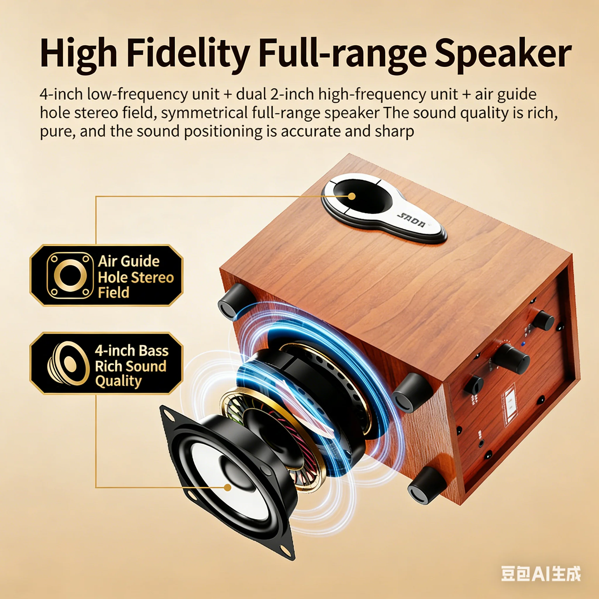 Houten 2.1-kanaals desktopluid - Gaming Speaker 2.1 recensie en prijs