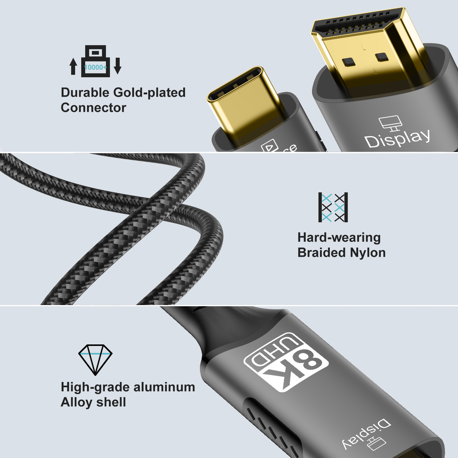 8K Type C naar HDMI 2.1-kabel  - Gaming Speaker 2.1 recensie en prijs