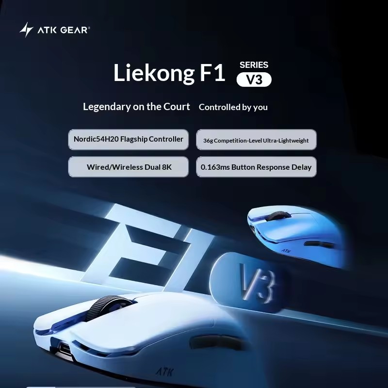 ATK F1 V2/V3 Tri Mode Draadloz - Esports Gaming Mouse Wireless recensie en prijs