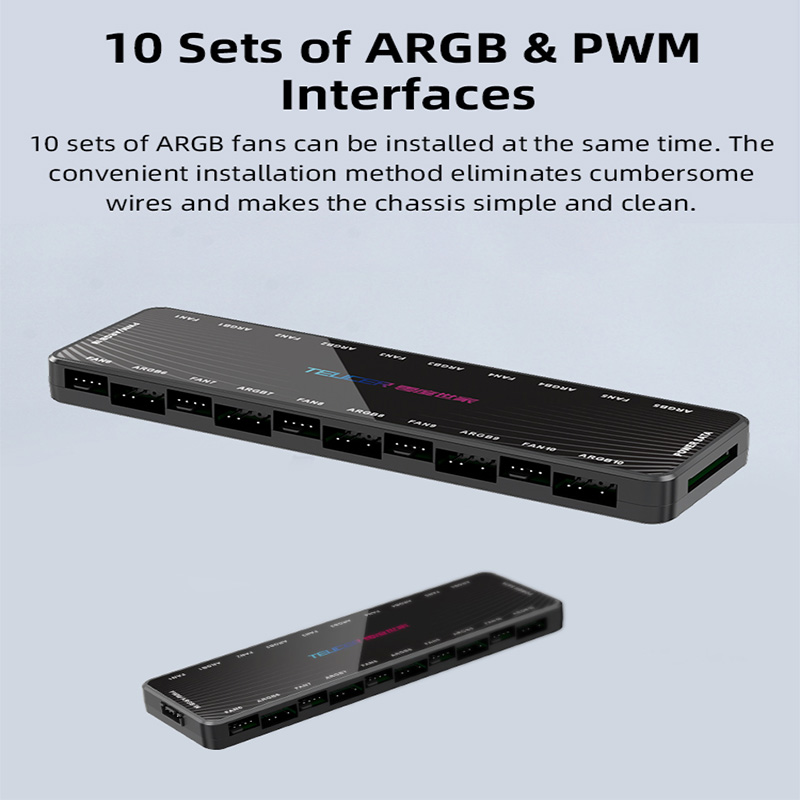 LP-10 ARGB PWM Fan Hub met afs - Esports Gaming Splitter recensie en prijs